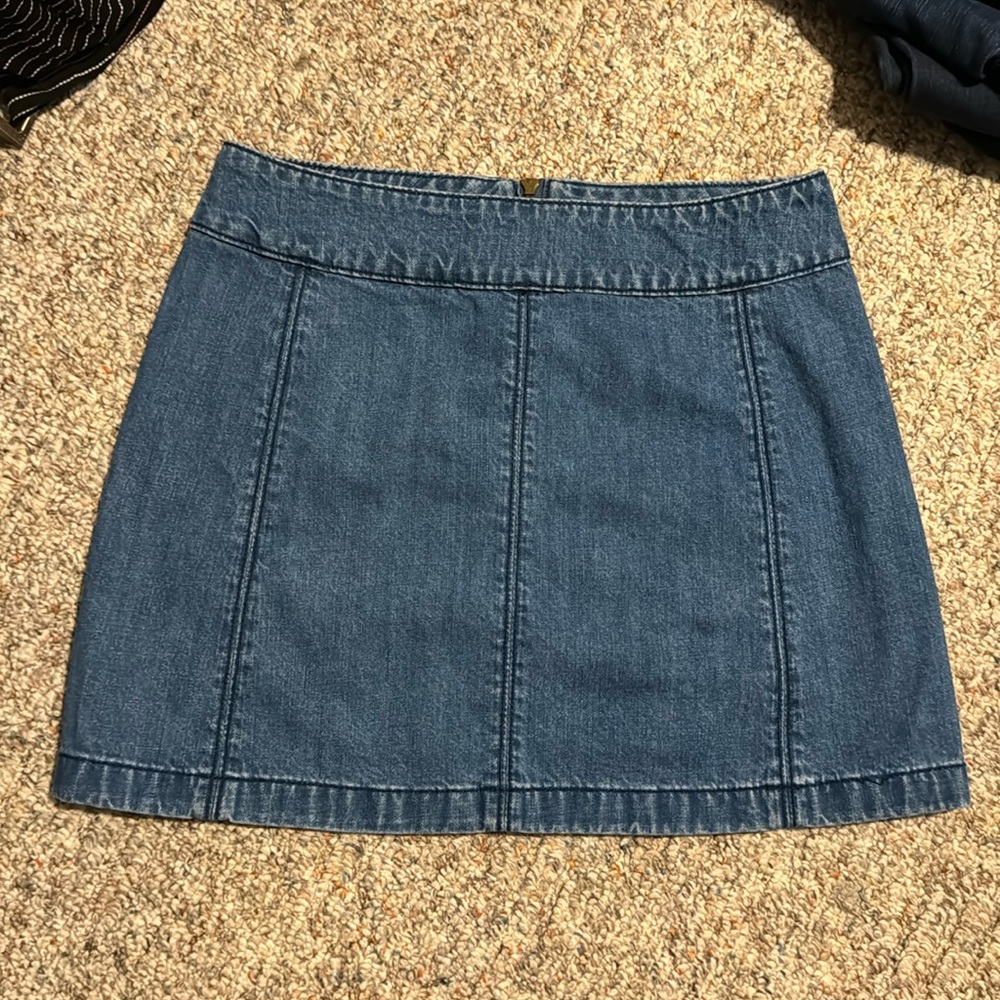 Free People denim miniskirt